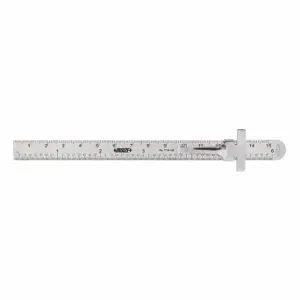 INSIZE 7119-150 Pocket Rule, Inch/Metric, 1/64 In/1 mm/6 Inch Size, 6 Inch Length, 150 mm Length | CV4NQK 409N70