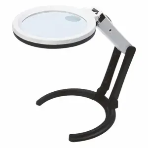 INSIZE 7512-1 Illuminated Magnifier, 2X/4X Power, 120 mm Lens Dia | CR4THN 463C82