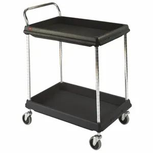 INSTOCK GRBC2636-2DBL Laboratory Utility Deep Ledge Cart, Black | CE9YPU 55PA77