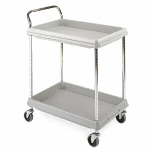 INSTOCK GRBC2030-2DG Laboratory Utility Deep Ledge Cart, Gray | CE9YPJ 55PA74