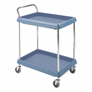 INSTOCK GRBC2030-2DMB Laboratory Utility Deep Ledge Cart, Blue | CE9YPN 55PA78