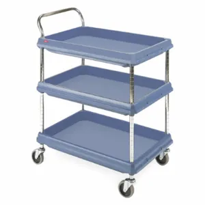 INSTOCK GRBC2636-3DMB Laboratory Utility Deep Ledge Cart, Blue | CE9YPR 55PA85