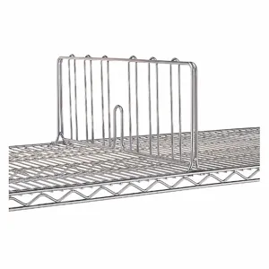 INSTOCK GRJDD24C Wire Shelf Dividers, 1 Inch x 24 Inch x 8 Inch, Stainless Steel, Silver, Stainless Steel | CR4UWE 55NY34