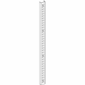 INSTOCK GRFC-1.5X.5-2B-48.00 Steel Wall, Standard, 1-1/2 x 1/2 x 48 Inch Size, Pearl White | CE9FJL 55NX21