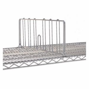 INSTOCK GRDD24S Wire Shelf Dividers, 1 Inch x 24 Inch x 8 Inch, Steel, Silver, Chrome | CR4UTA 55NY36