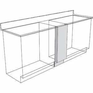 INSTOCK GRJFFH-08 Front Filler, Size 8 x 4 x 35-1/8 Inch, Pearl White | CF2DDL 55NW76