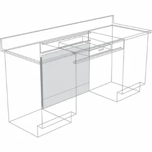 INSTOCK GRJKSH-3004GG Knee Space Panel, Size 30 x 2 x 35-1/8 Inch, Pearl White | CE9YRX 55NW63