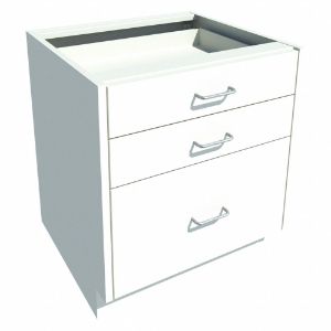 INSTOCK GRJTP070-24P Base Cabinet, Size 24 x 22 x 27-9/16 Inch, Pearl White | CF2PUC 55NV96