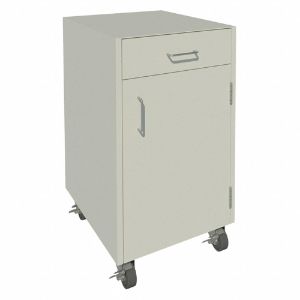 INSTOCK GRJTP1018-18 Mobile Cabinet, Size 18 x 22 x 32-3/8 Inch, Pearl White | CE9VNC 55NW34