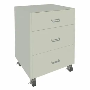 INSTOCK GRJTP1021-24 Mobile Cabinet, Size 24 x 22 x 32-3/8 Inch, Pearl White | CE9VMZ 55NW37