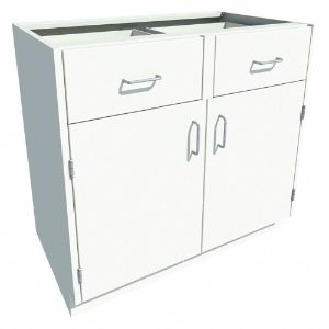 INSTOCK GRJTP106-36P Base Cabinet, Size 36 x 22 x 35-1/8 Inch, Pearl White | CF2PTV 55NW08
