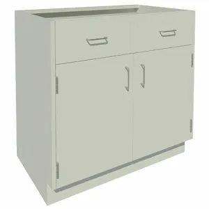 INSTOCK GRJTP106-36P Base Cabinet, Size 36 x 22 x 35-1/8 Inch, Pearl White | CF2PTV 55NW08