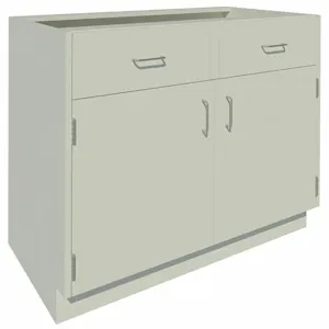 INSTOCK GRJTP106-42P Base Cabinet, Size 42 x 22 x 35-1/8 Inch, Pearl White | CF2PTR 55NW09