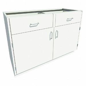 INSTOCK GRJTP106-48P Base Cabinet, Size 48 x 22 x 35-1/8 Inch, Pearl White | CF2PTP 55NW10