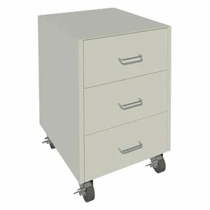 INSTOCK GRJTP1072-18 Mobile Cabinet, Size 18 x 22 x 27-1/4 Inch, Pearl White | CE9VNF 55NW32