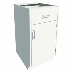 INSTOCK GRJTP118-18P Base Cabinet, Size 18 x 22 x 35-1/8 Inch, Pearl White | CF2PUE 55NW11