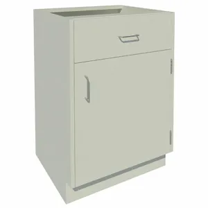 INSTOCK GRJTP118-24P Base Cabinet, Size 24 x 22 x 35-1/8 Inch, Pearl White | CF2PUA 55NW12