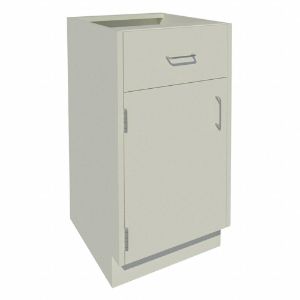 INSTOCK GRJTP119-18P Base Cabinet, Size 18 x 22 x 35-1/8 Inch, Pearl White | CF2PUF 55NW13