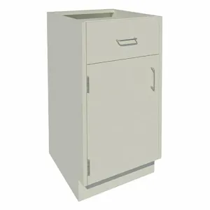 INSTOCK GRJTP119-18P Base Cabinet, Size 18 x 22 x 35-1/8 Inch, Pearl White | CF2PUF 55NW13