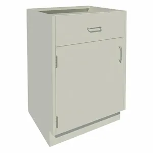 INSTOCK GRJTP119-24P Base Cabinet, Size 24 x 22 x 35-1/8 Inch, Pearl White | CF2PUB 55NW14