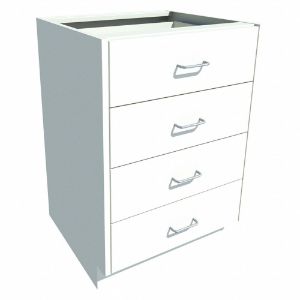 INSTOCK GRJTP122-24P Base Cabinet, Size 24 x 22 x 35-1/8 Inch, Pearl White | CF2PTZ 55NW05