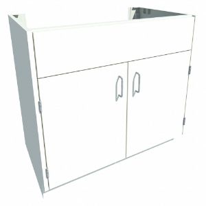 INSTOCK GRJTP181-36 Base Cabinet, Size 36 x 22 x 35-1/8 Inch, Pearl White | CF2PTW 55NW16