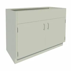 INSTOCK GRJTP181-48 Base Cabinet, Size 48 x 22 x 35-1/8 Inch, Pearl White | CF2PTQ 55NW17