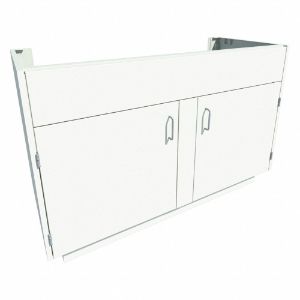 INSTOCK GRJTP186-52 Base Cabinet, Size 52 x 22 x 35-1/8 Inch, Pearl White | CF2PTL 55NW18