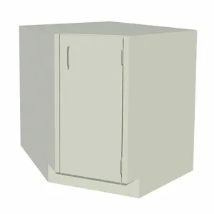 INSTOCK GRJTP190-32SE Corner Cabinet, Size 32-7/8 x 22 x 35-1/8 Inch, Pearl White | CF2LNX 55NW15