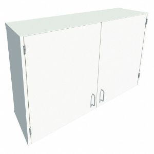 INSTOCK GRJTP203-48 Wall Cabinet, Size 48 x 13 x 30-5/8 Inch, Pearl White | CE9BZQ 55NW55