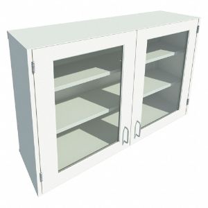 INSTOCK GRJTP206-48 Wall Cabinet, Size 48 x 13 x 30-5/8 Inch, Pearl White | CE9BZR 55NW57