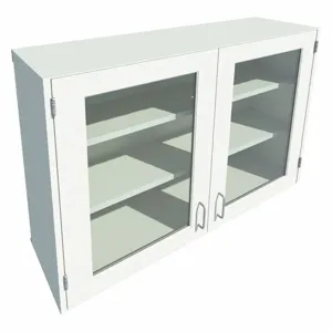 INSTOCK GRJTP206-48 Wall Cabinet, Size 48 x 13 x 30-5/8 Inch, Pearl White | CE9BZR 55NW57