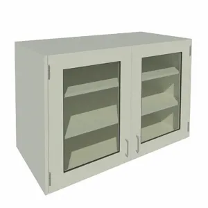 INSTOCK GRJTP206-48 Wall Cabinet, Size 48 x 13 x 30-5/8 Inch, Pearl White | CE9BZR 55NW57