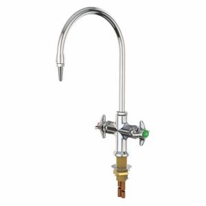 INSTOCK GRL412-8 Gooseneck Laboratory Faucet, Watersaver, Chrome Plated Brass Finish | CR4UTR 55NZ47