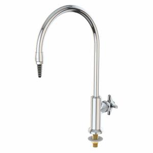INSTOCK GRL611-8 Gooseneck Laboratory Faucet, Watersaver, Chrome Plated Brass Finish | CR4UTU 55NZ51