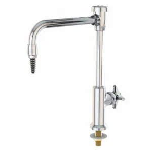 INSTOCK GRL611-8VB Gooseneck Laboratory Faucet, Watersaver, Chrome Plated Brass Finish | CR4UTT 55NZ50