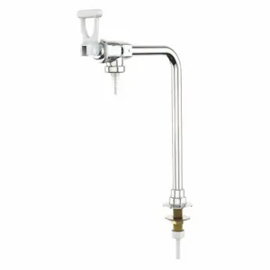 INSTOCK GRL7833MSC Gooseneck Laboratory Faucet, Watersaver, Chrome Plated Brass Finish | CR4UTY 55NZ55