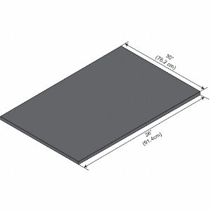 INSTOCK GRLP3630-1 Phenolic Work Surface, Size 30 Inch, Black | CE9TMJ 55NZ39