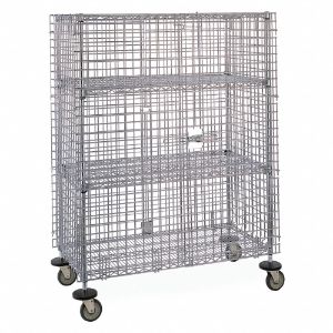 INSTOCK GRMJSEC53 Mobile Security Cart, Blue, 68 Inch Height, 24 Inch Width | CE9VMH 55PA71