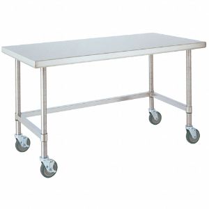 INSTOCK GRMWT309US Mobile Equipment Table, With 1000 lbs Load Capacity, Size 96 x 30 x 34 Inch | CE9VMV 55PC28