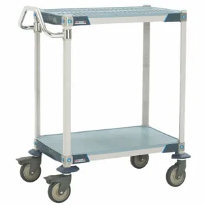 INSTOCK GRMXUC2436-25 Laboratory Utility Cart, Blue, 39 Inch Height, 24 Inch Width | CE9YQD 55PA65