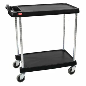 INSTOCK GRMY2030-24BL Laboratory Utility Cart, Black, 35-1/2 Inch Height | CE9YQT 55PA90