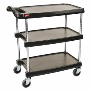 INSTOCK GRMY2030-34BL Laboratory Utility Cart, Black, 35-1/2 Inch Height | CE9YQV 55PA99