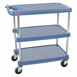 INSTOCK GRMY2030-34BU Laboratory Utility Cart, Blue, 35-1/2 Inch Height | CE9YQN 55PC03