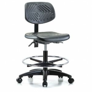 INSTOCK GRPMBCH-RG-CF-RC Polyurethane Cleanroom Task Chair, 19-1/2 to 27-1/2 Inch Seat Height Range | CE9RYV 55PA49