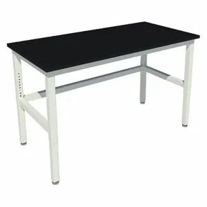 INSTOCK GRPT6030-LG Patriot Table, With 950 lbs Load Capacity, Size 60 x 30 x 36 Inch, Pearl White | CE9TVQ 55NY76