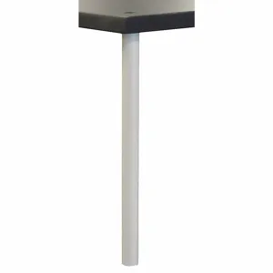 INSTOCK GRRP-12 Steel Reagent Pole, 1 x 1 x 12 Inch Size, Pearl White | CE9FKD 55NX96