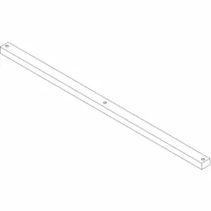 INSTOCK GRTUB2X3X84-H Steel Cross Member, Size 84 x 3 x 2 Inch, Pearl White | CE9FKQ 55NX29