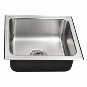 INSTOCK GRSX-1925-A-GR Stainless Steel Drop-In Sink, 25 Size Lg, 19 Size Width, 22 Size X 16 Size Bowl Size | CR4UVN 60KE11