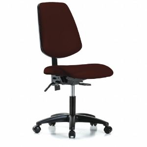 INSTOCK GRVDHCH-MB-RG-RC-8569 Vinyl Cleanroom Task Chair, With 19 to 24 Inch Seat Height Range, Burgundy | CE9CDR 55PA28